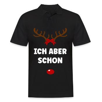 Paare Pärchen Outfit Partnerlook Weihnachten - Männer Poloshirt - Schwarz - Vorne - Kai (181cm)