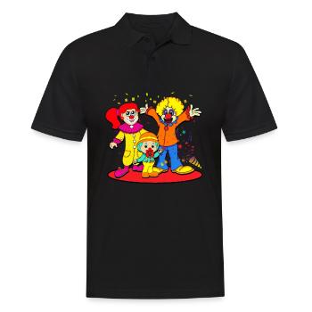 Karneval Clown - Polo Homme - noir - Devant - Kai (181cm)