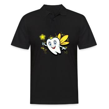 Fée des dents de carnaval - Polo Homme - noir - Devant - Kai (181cm)