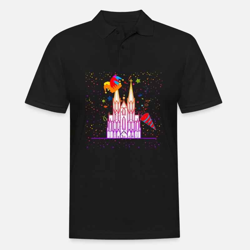 Köln Karneval - Männer Poloshirt - Schwarz