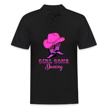 Danse en ligne, country dance country western - Polo Homme - noir - Devant - Kai (181cm)