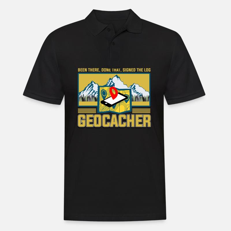 geocaching - Männer Poloshirt - Schwarz