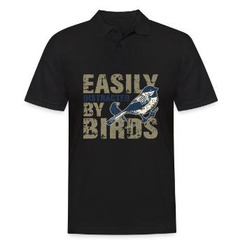 Bird Watching, Bird Watching Gift - Men's Polo Shirt - black - Front - Kai (181cm)