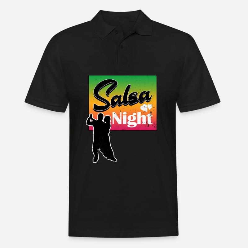 Salsa - Männer Poloshirt - Schwarz