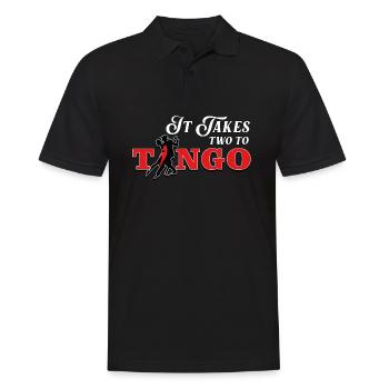 Tango, Tango Tänzer - Männer Poloshirt - Schwarz - Vorne - Kai (181cm)