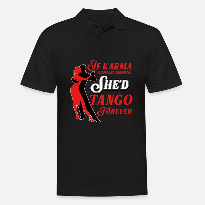 Tango, Tango Tänzer - Männer Poloshirt - Schwarz