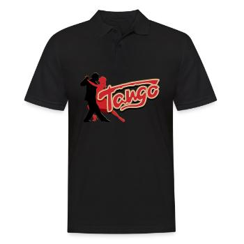 Tango, Tango Tänzer - Männer Poloshirt - Schwarz - Vorne - Kai (181cm)