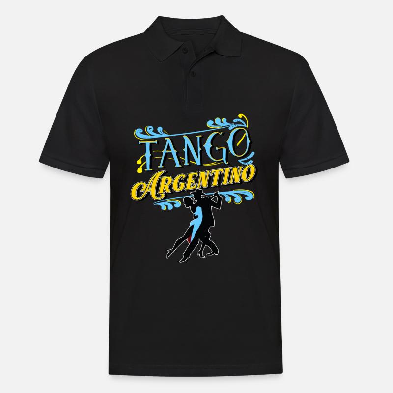 Tango, Tango Tänzer - Männer Poloshirt - Schwarz