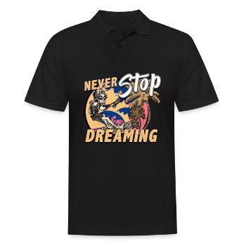 Kitesurfing - Männer Poloshirt - Schwarz - Vorne - Kai (181cm)