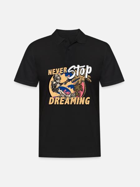 Kitesurfing - Men's Polo Shirt - black