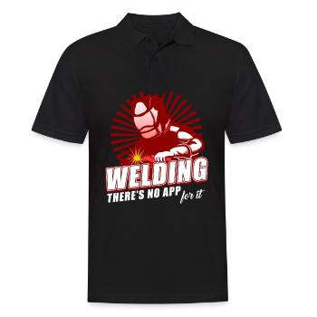 Welding - Men's Polo Shirt - black - Front - Kai (181cm)