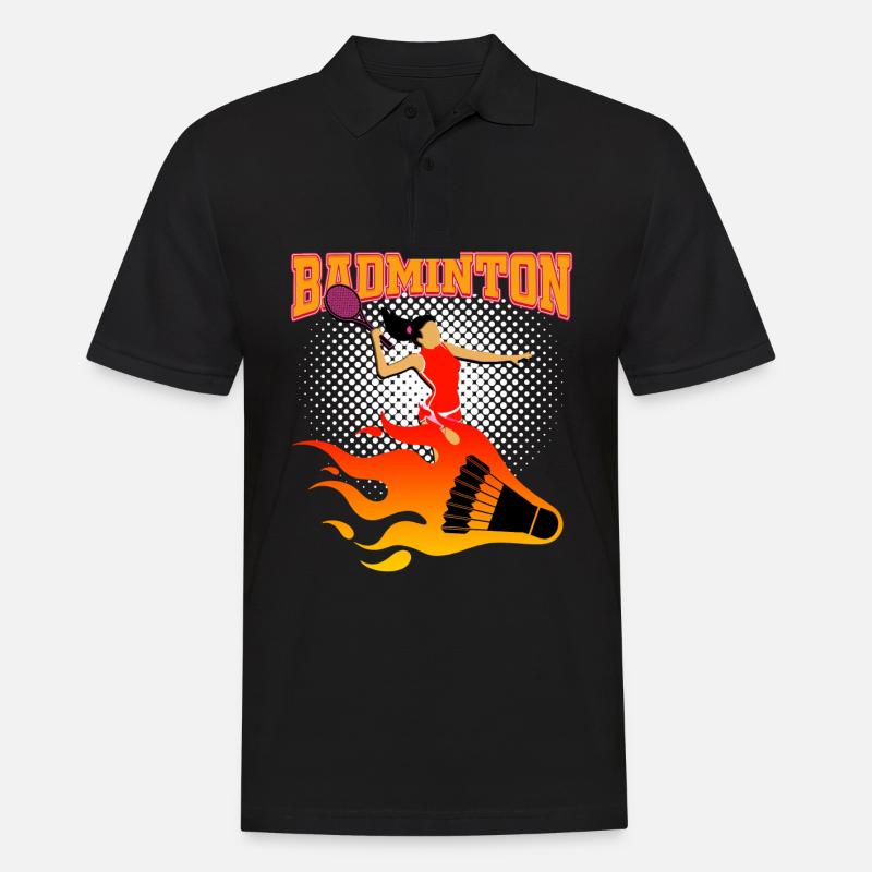 Badminton - Männer Poloshirt - Schwarz