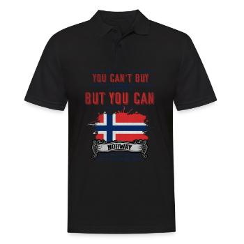 Norway, Scandinavia, Oslo - Men's Polo Shirt - black - Front - Kai (181cm)