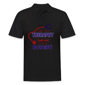 Norwegen, Norwegen Nordkap, Norwegen Wikinger - Männer Poloshirt - Schwarz - Vorne - Kai (181cm)
