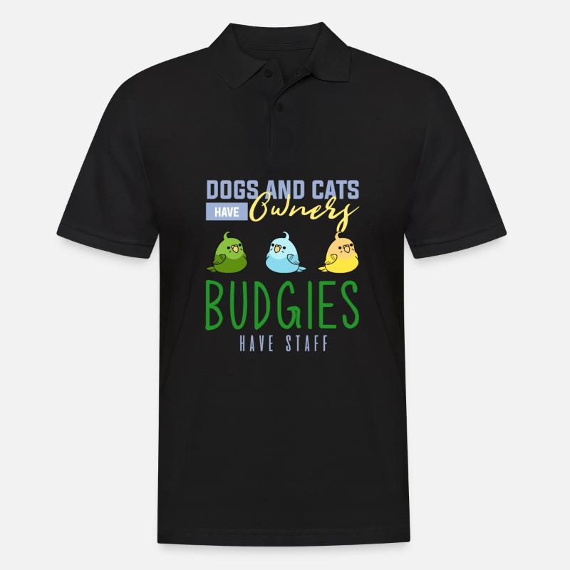 Perruche, perruche, perruche - Polo Homme - noir