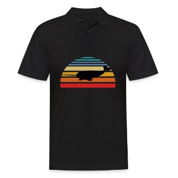 Narwal, Narwal Tier, Narwal Stoßzahn, Narwal Tier - Männer Poloshirt - Schwarz - Vorne - Kai (181cm)
