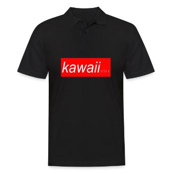 Anime, Anime süss, Anime liebe - Männer Poloshirt - Schwarz - Vorne - Kai (181cm)