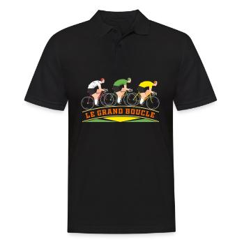 France, France white, France dotted - Men's Polo Shirt - black - Front - Kai (181cm)