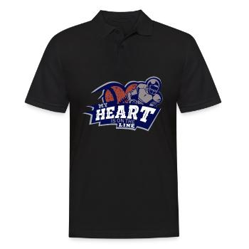 Football, Football Jeux de football, Ligne de défense - Polo Homme - noir - Devant - Kai (181cm)