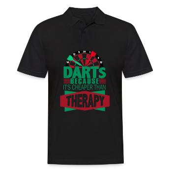 Darts, Darts Anzeigetafel, Darts Darts spielen - Männer Poloshirt - Schwarz - Vorne - Kai (181cm)