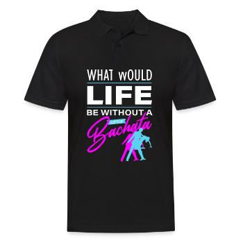 Bachata, Dominican bachata, merengue - Men's Polo Shirt - black - Front - Kai (181cm)