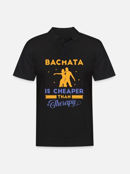 Bachata, dancing bachata, latin - Men's Polo Shirt - black