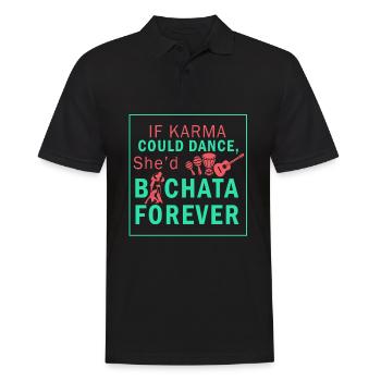 Bachata, bachata baile, bachata birthday - Men's Polo Shirt - black - Front - Kai (181cm)