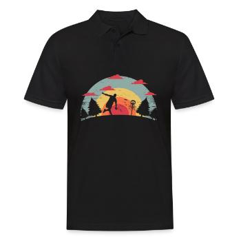 Frisbee Golf, Frisbee Golf Frolf, Disc Golf - Männer Poloshirt - Schwarz - Vorne - Kai (181cm)