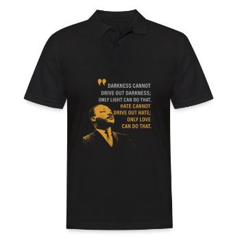 luther, luther blk, j'ai un rêve - Polo Homme - noir - Devant - Kai (181cm)