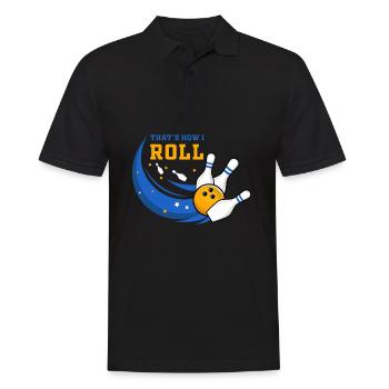 Bowling, bowling loves bowling, bowling bowlers - Men's Polo Shirt - black - Front - Kai (181cm)