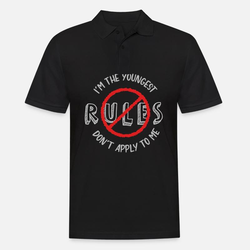 Frères et sœurs, frères et sœurs, frères, sœurs - Polo Homme - noir