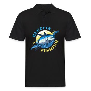Pêche en haute mer, Pêche en haute mer Pêche haute mer, Haute mer - Polo Homme - noir - Devant - Kai (181cm)