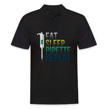 Biology, Biology Biologist, Chemistry, - Men's Polo Shirt - black - Front - Kai (181cm)