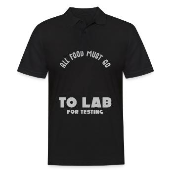 Labrador, Labrador Race, Agility, - Polo Homme - noir - Devant - Kai (181cm)