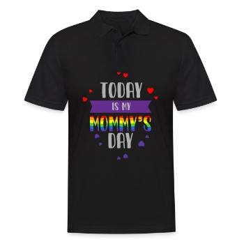 Lgbt, Lgbt Regenbogen, Schwul, - Männer Poloshirt - Schwarz - Vorne - Kai (181cm)