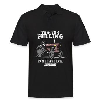 tractor pulling, tractor pulling tractor, pulling, - Men's Polo Shirt - black - Front - Kai (181cm)