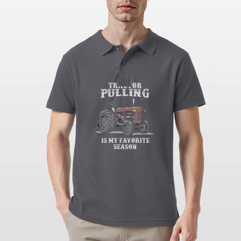 tractor pulling, tractor pulling tractor, pulling, Men's Polo Shirt