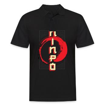 Bujinkan, Bujinkan Japanese Martial Arts, - Men's Polo Shirt - black - Front - Kai (181cm)
