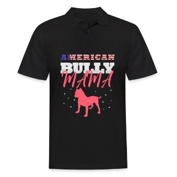 american bully, american bully bully, pitbull, - Men's Polo Shirt - black - Front - Kai (181cm)