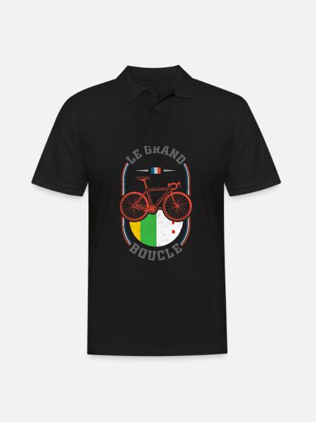 tour france, tour france tour radfahren, - Männer Poloshirt - Schwarz