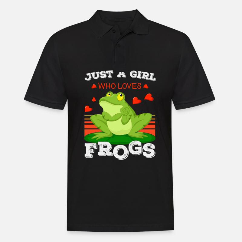 frog, frog toad, frog lover, - Men's Polo Shirt - black