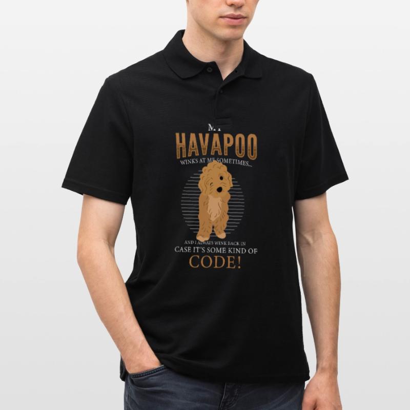 havapoo, havapoo Pudel Mischling, havapoo humor, Männer Poloshirt