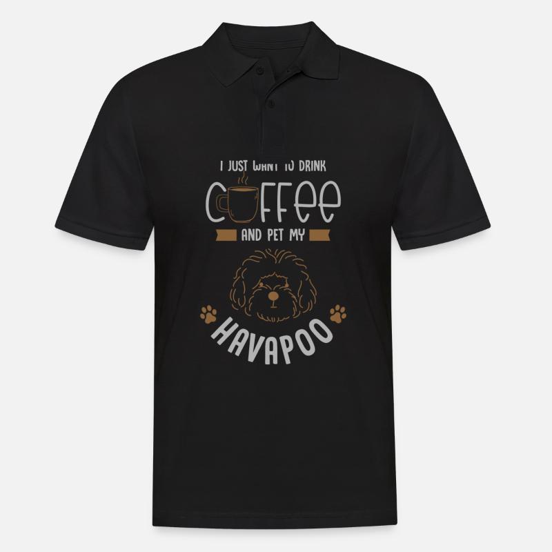 havapoo, havapoo Havanese, poodle, - Men's Polo Shirt - black