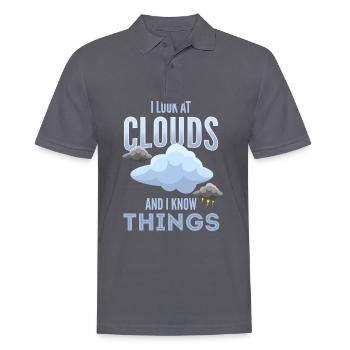 Météo, Météo Chasseurs de tempête, Storm - Polo Homme - charbon - Devant - Nico (186cm)