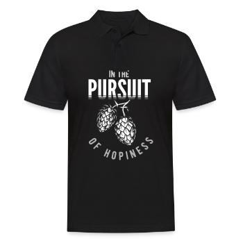 Home brewing, home brewing hops, hops and malt, - Men's Polo Shirt - black - Front - Kai (181cm)