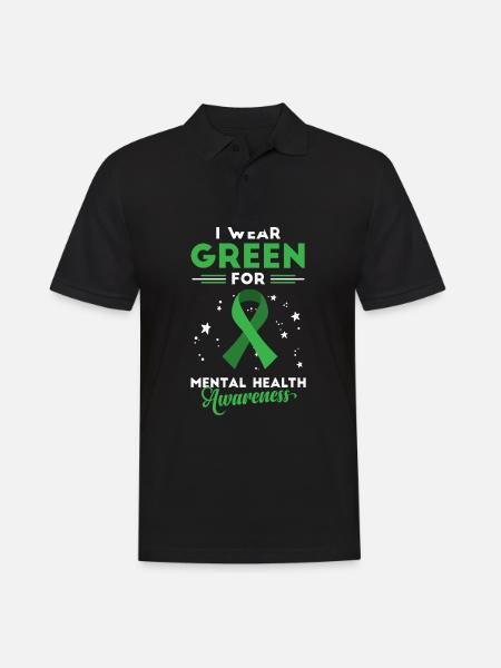 Geestelijke gezondheid, Geestelijke gezondheid - Mannen poloshirt - zwart