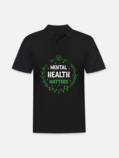 Mental health, mental health - Men's Polo Shirt - black