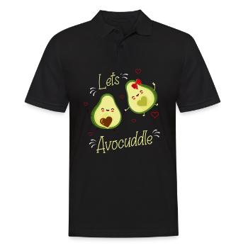 avocat, avocat, nourriture végane, - Polo Homme - noir - Devant - Kai (181cm)