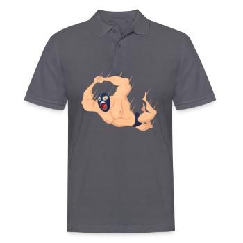 lucha libre, lucha libre mexicaine, Catch, - Polo Homme - charbon - Devant - Nico (186cm)