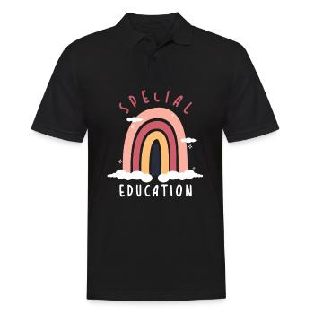 Enseignement spécial enseignants, pédagogie spécialisée - Polo Homme - noir - Devant - Kai (181cm)